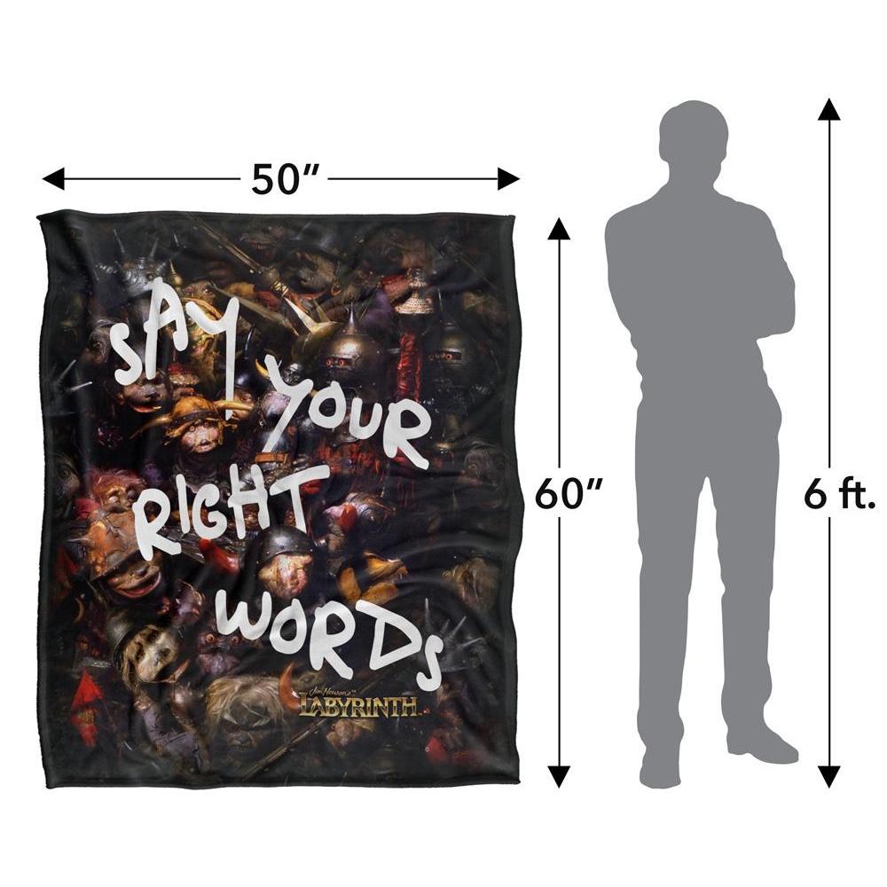 Labyrinth Say Your Right Words Silky Supersoft Blanket
