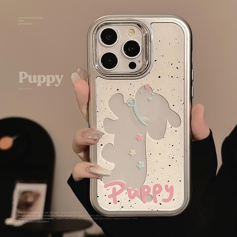 

Hollow out puppy phone case 15promax