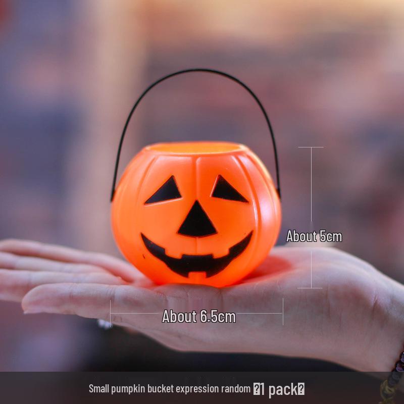

Luminous Halloween Pumpkin Bucket with Music – Children s Handheld Candy Jar and Decoration for Ghost Festival Activities.