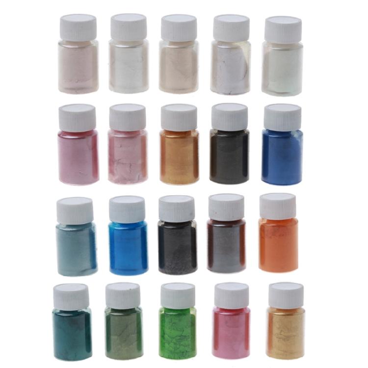 Feiner Glitzer-Glimmer-Pulver-Pigmentpulver für Seife, Farbe, Harz, Basteln 50 Farben