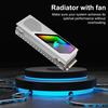 SSD Heat Sink Cooler with Fan Easy to Use Universal Compatibility 5V 3 Pin ARGB SSD Cooler M.2 Hard Disk Radiator