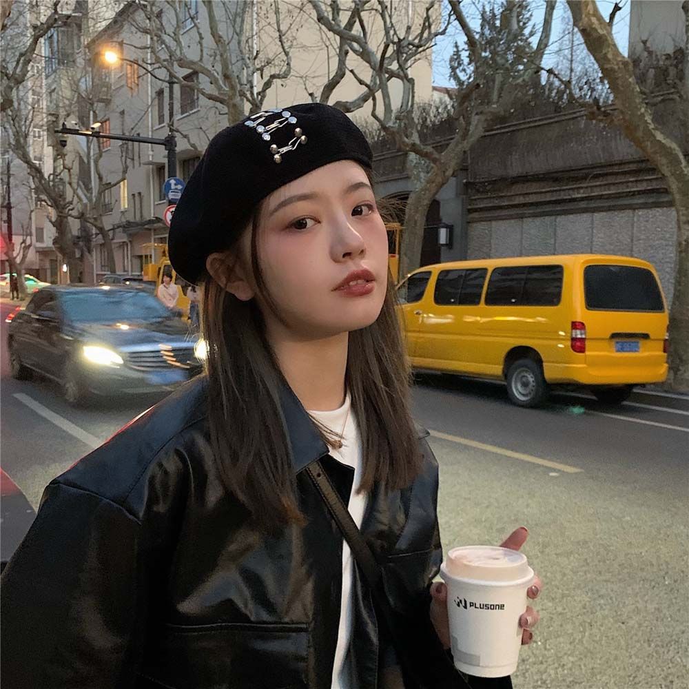 Stile britannico Fibbia in rame Inverno Coreano Stile Cappello Pittore  Cappello Tessitura Berretti Donne Cappuccio Ottagonale acquista in modo  economico — spedizione gratuita, recensioni reali con foto — Joom