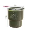 M-400ML Stainless Steel Thermal Cup Double Layer Insulated Water Mug Portable Sealed Tumbler for Office Coffee Milk Student Use