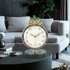 Light Luxury Marble Desk Clock, Table Clock Ornament, Home and Living Room, Grand and Fashionable