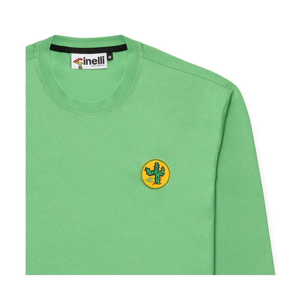 Gruppo Cactus Long Sleeve Anniversary Tee 75th Size M Sweatshirt, Anniversary, Green,