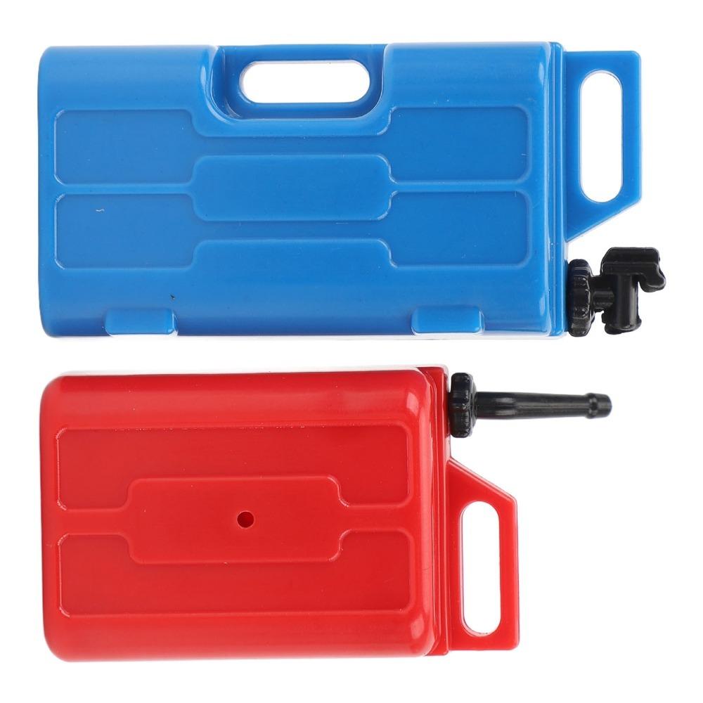 2 Pcs/Set Plastic Fuel Tank Mini Gas Can for SCX10/TRX4 RC Crawler Truck Scale Hobby Scenarios