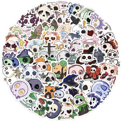 60Pcs Halloween Graffiti Stickers Decorative Guitar Notebook Flat Luggage DIY Stickers
