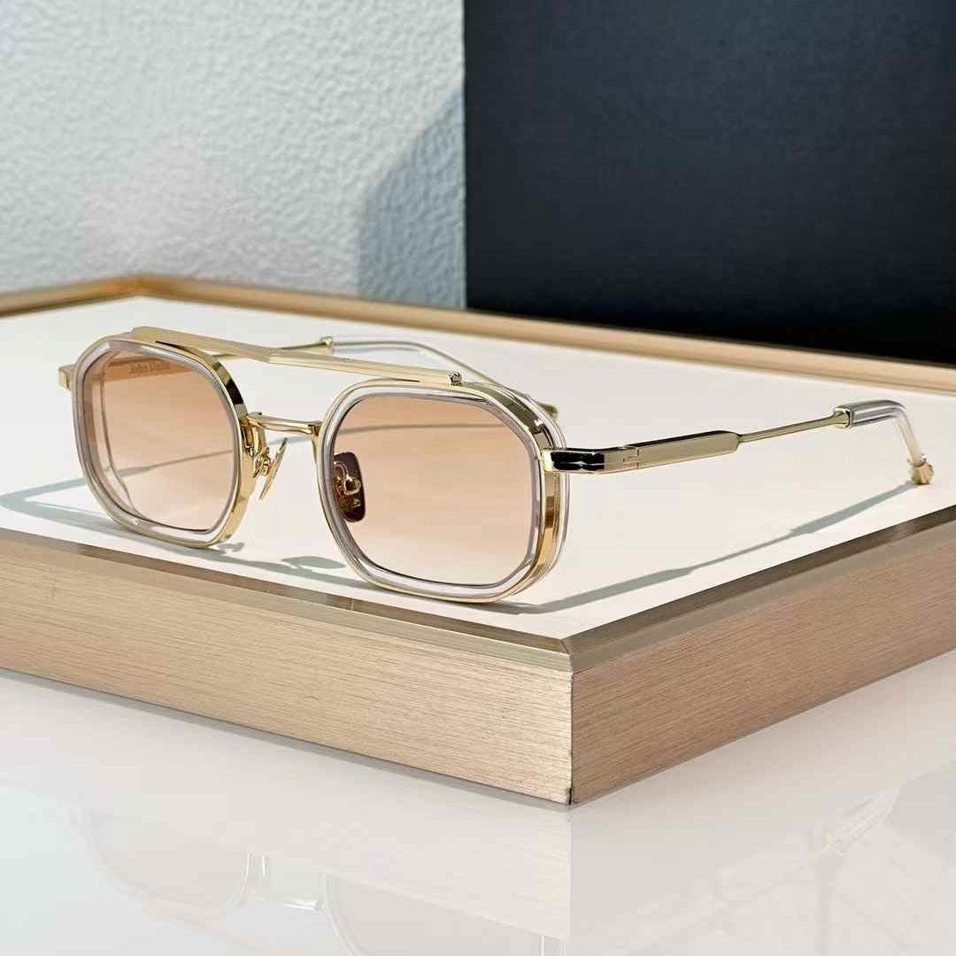 Heavy Metal Mode Trend Vintage Luxe Zonnebril ANTHONY Legering Acetaat Frame UV400 Retro Vierkant Ontwerp Unisex A+ Topkwaliteit
