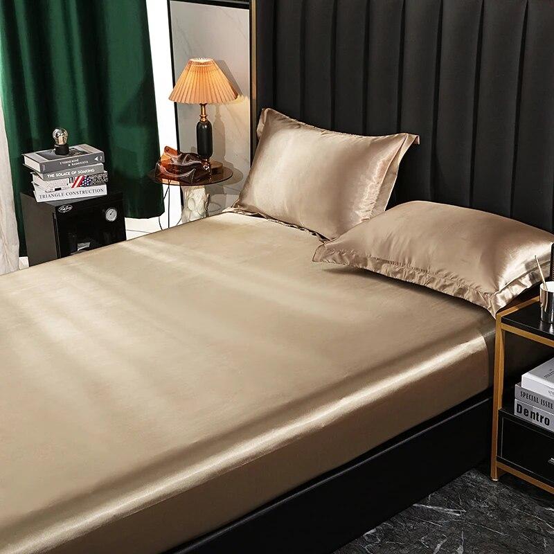 

Простыня из шелка шелковицы, очень мягкая и шелковистая простыня для двуспальной кровати размера «queen-size», однотонные покрывала без наволочки 160x200x30cm