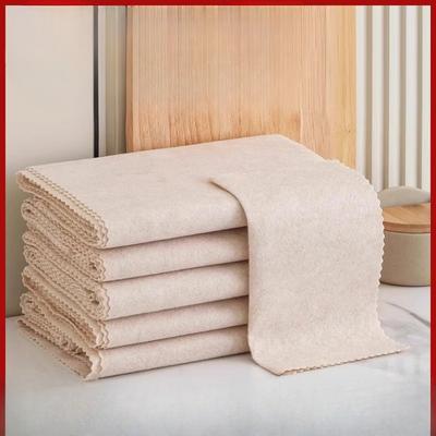 Thickened Squash Cloth Dishwashing Towel - Oil-Removing Without Shedding Fibers - Household Absorbent Non-Greasy Cleaning Cloth