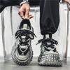 Thick-soled Old Tire Dad Shoes Men's 2025 Summer Trend Heightening Mesh Breathable Shoes Men's Sports Shoes
