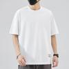 Men Patch Detail Oversized Short Sleeve T Shirt Casual Loose Fit Summer Top
