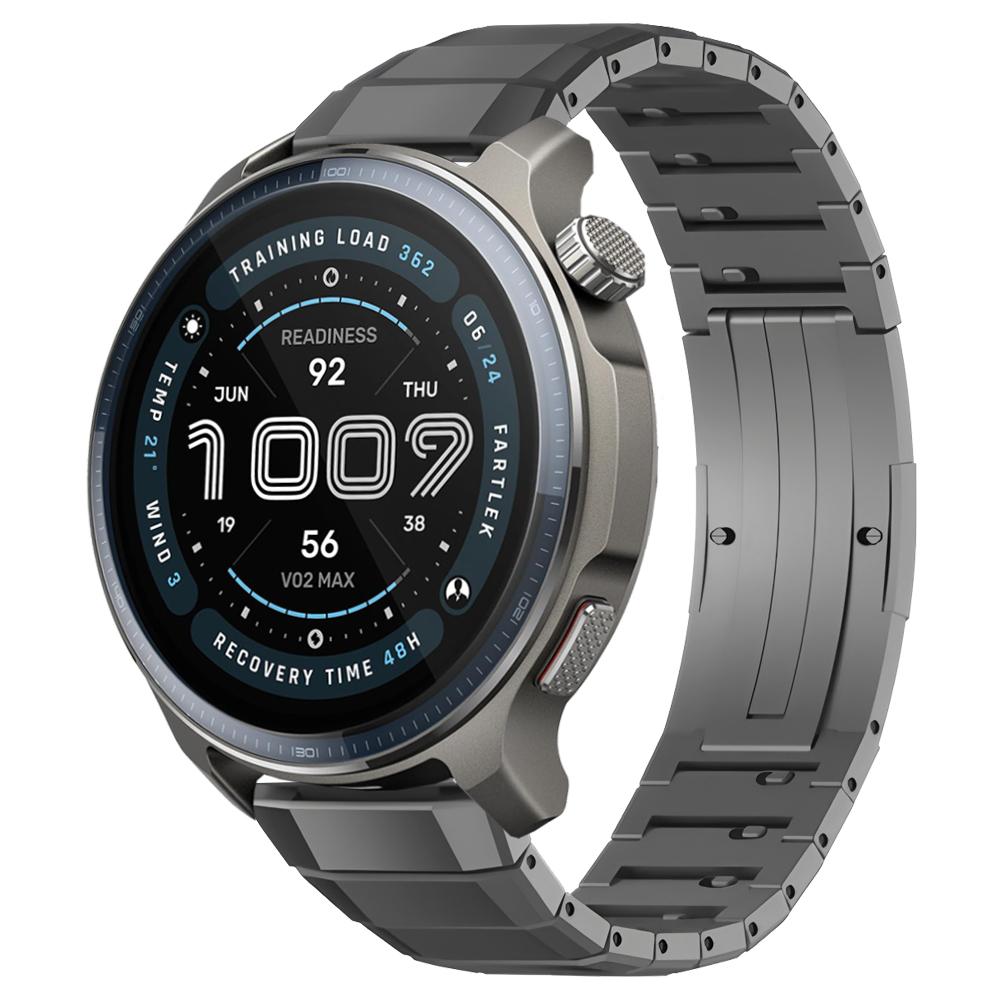 

22 мм титановий металевий ремінець-браслет для Amazfit Balance 2/Bip 6 5/Cheetah Pro Розкішний ремінець для годинника для Amazfit GTR 4 3 22mm сірий колір
