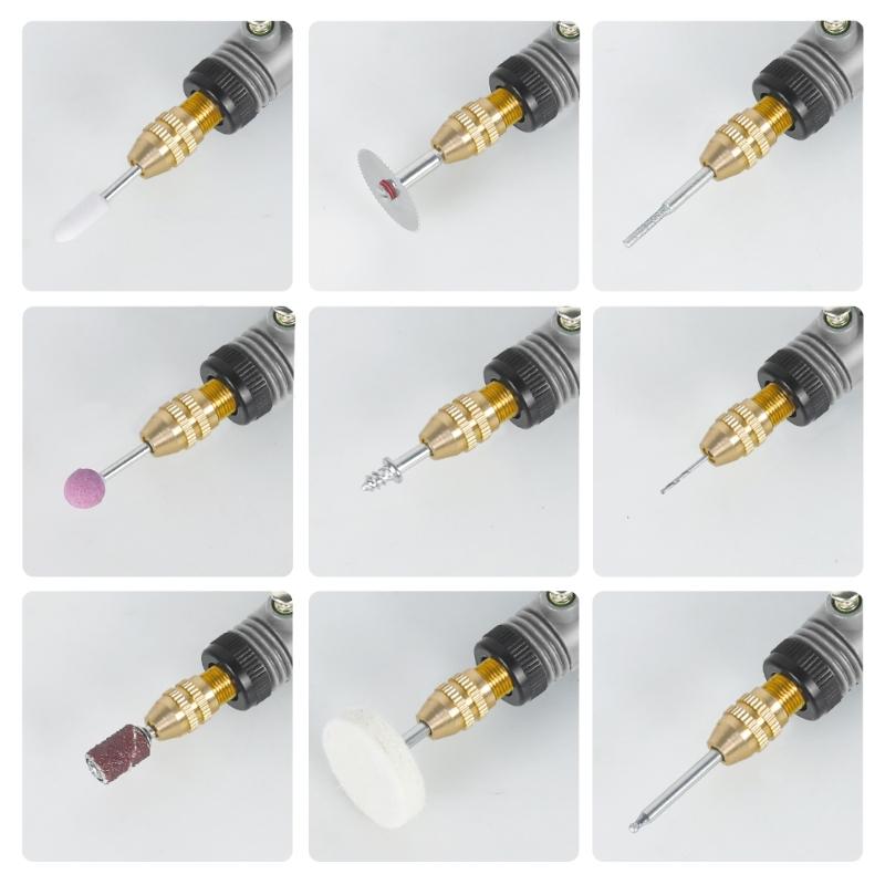 Handheld Mini Cordless Rotary Tool 3 Speed Electric Grinder Accessories Rechargeable for Engraving Cutting Polishing