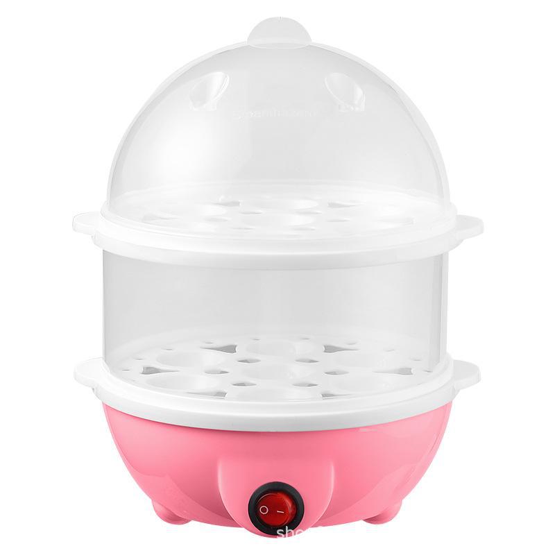 Double Layer Egg Steamer & Electric Milk Heater - Mini Breakfast Machine