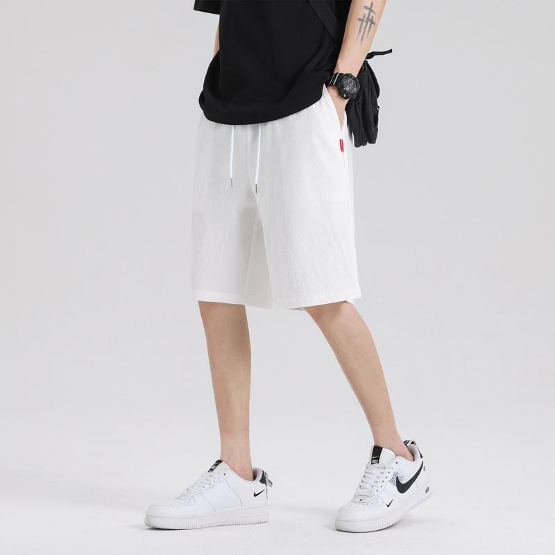 New Chinese linen pants summer light and breathable trendy men's shorts cotton and linen casual pants Chinese style men's clothing