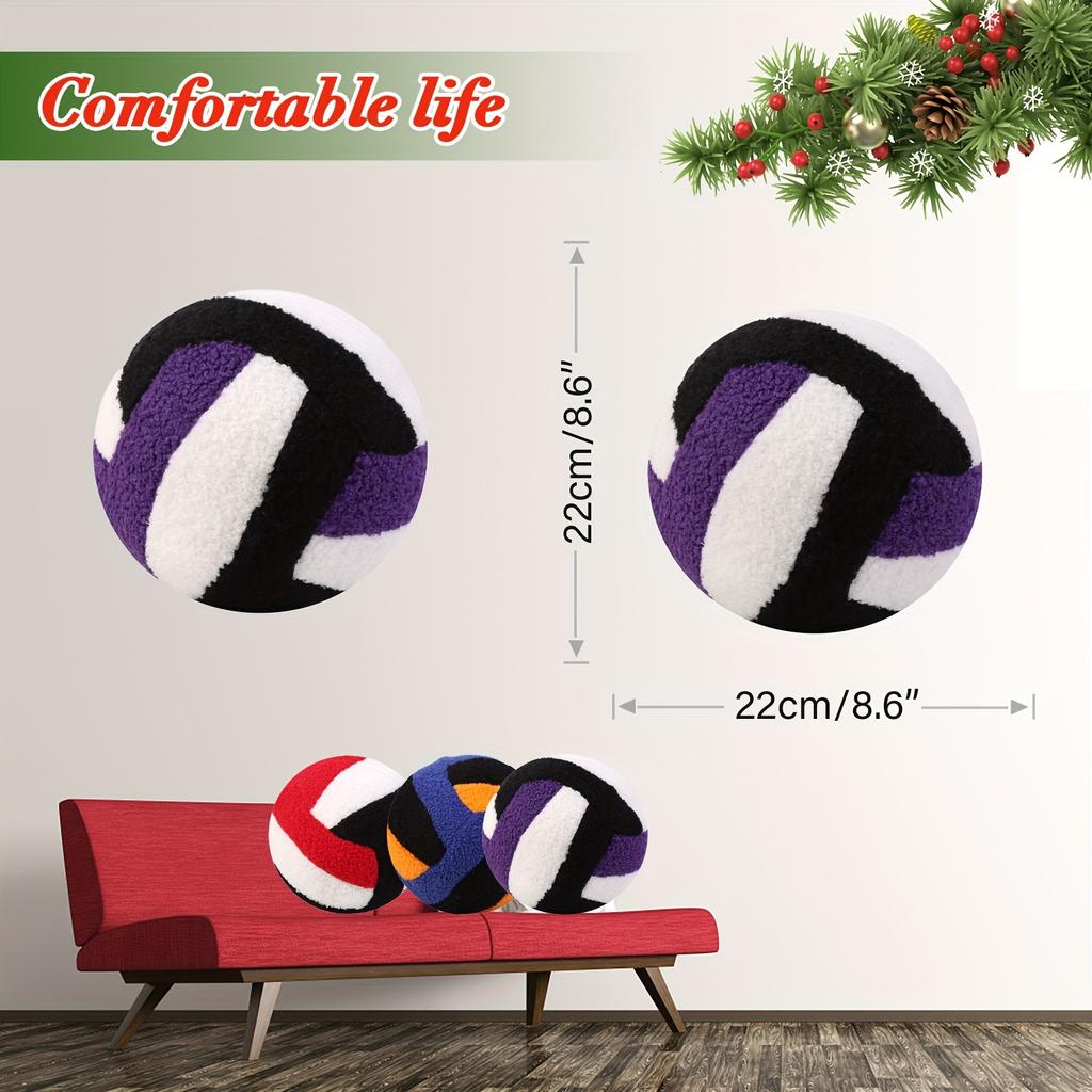 Kawaii Simulation Volleyball Ball Plush Toy Cute Volleyball Props Pillow Accompany Kids Soft Gifts for Girls Boys Room Decor
