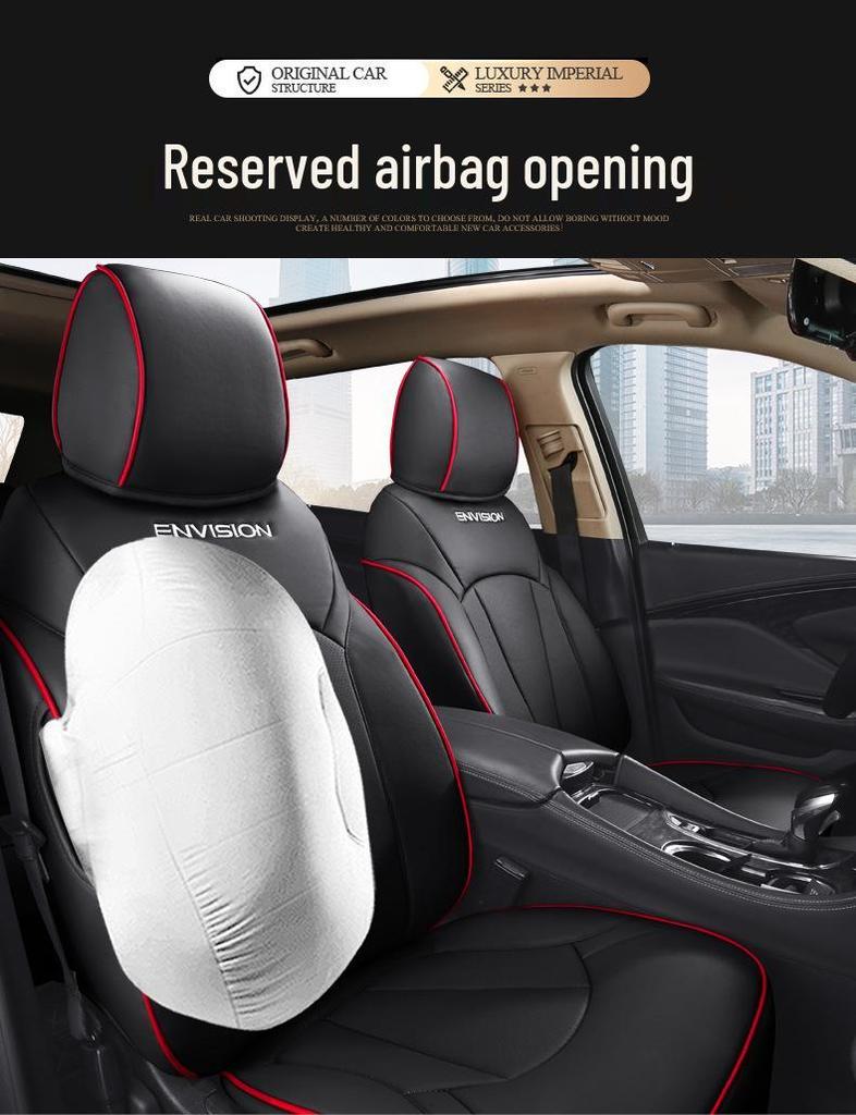 Buick Encore All-Season Leather Car Seat Cover with Original Texture, Full Surround, Custom Fit