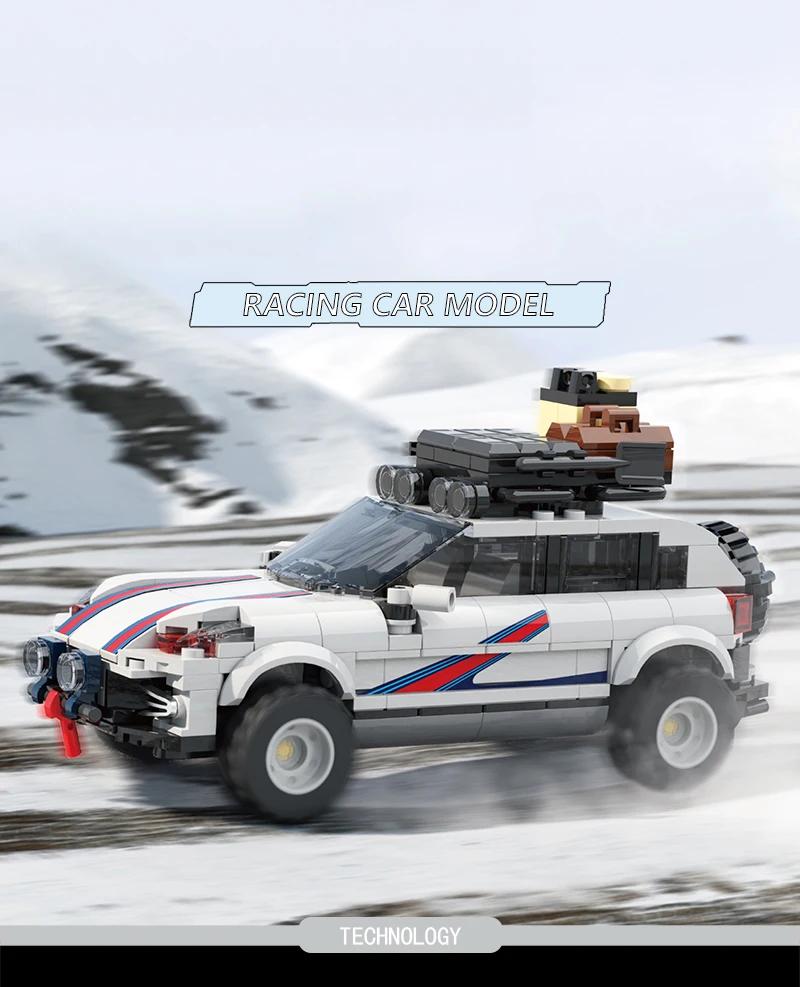 406PCS City Geländewagen Bausteine Rennwagen Modell Steine Sammlung Ausstellung Kinder Pädagogisches DIY Spielzeug Weihnachtsgeschenke