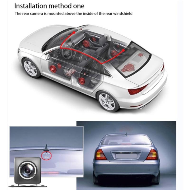 Mini DVR 3 Channel 2.4 Inches DashCam Car Full High-Definition Video Recorder Auto Registrator DashCam Camcorder Cameras