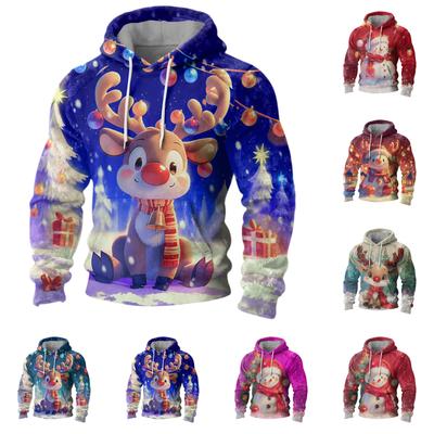 Herrenmode Freizeit Kapuzenpullover Kapuze Plüsch Lange Ärmel