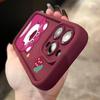 Cartoon pink bear for iPhone16Promax mobile phone case 15 soft case 14 cartoon 13 cute 12 all-inclusive