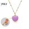 Openable Heart Charm Necklace, Box Pendant with Mini Figurine, Women Tiny Locket Gift for Wife Girlfriend Anniversary Sale Goods