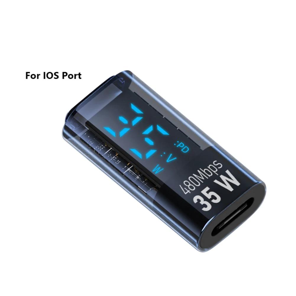 Type C Power Meter Tester PD140W LED Display Fast Charging Cable Adapter USB4.0 40Gbps for iPhone 15 Series/iPad Air/Pro/MacBook