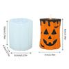 Ghost Face Pumpkin Candle Mold Pumpkin Candle Mold Reusable Silicone Tool Crafting Decoration Moulds for Beginners Adults Boys