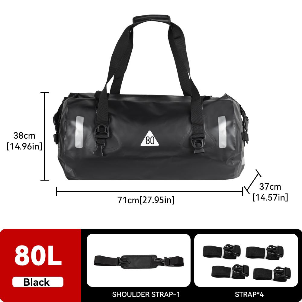 Motorcycle Bag Outdoor PVC Dry Sack Bag Waterproof 40L 60L 80L Shoulder, Bag, Diving, Swimming, Hiking Driving Travel Kits