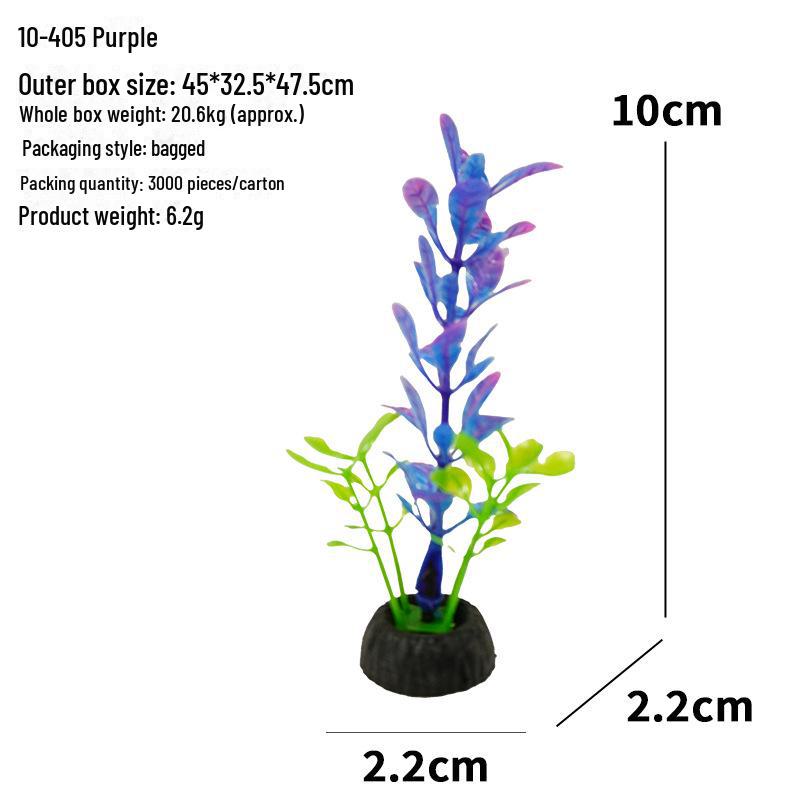 Aquarium Decor: Artificial Plants & Flowers for Fish Tank Landscaping (10-4 Series)