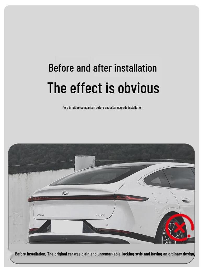 Changan Qiyuan A07 Rear Spoiler: High-End Sports Exterior Upgrade, No Drilling Needed