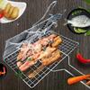 Robuste Grillzange für Fisch, Hamburger, Gemüse, verdickter Draht, rutschfester Griff, langlebige Kochklemmen, Outdoor-Camping-Grillwerkzeuge