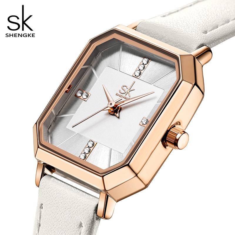 Ladies Watch Women'S Retro Niche Square Watch Belt Watch Premium Diamond Women'S Watch 0175