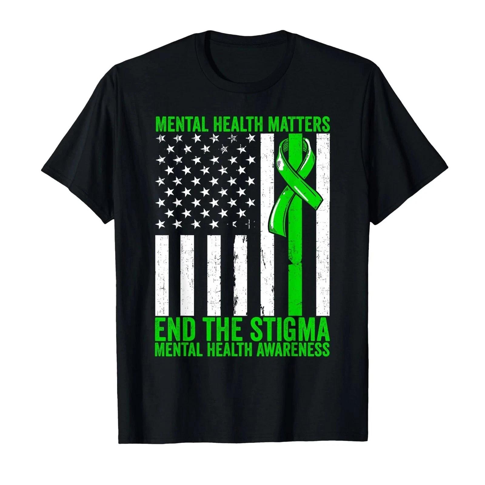 Mental Health Matters Awareness End The Stigma Graphic Tee XL