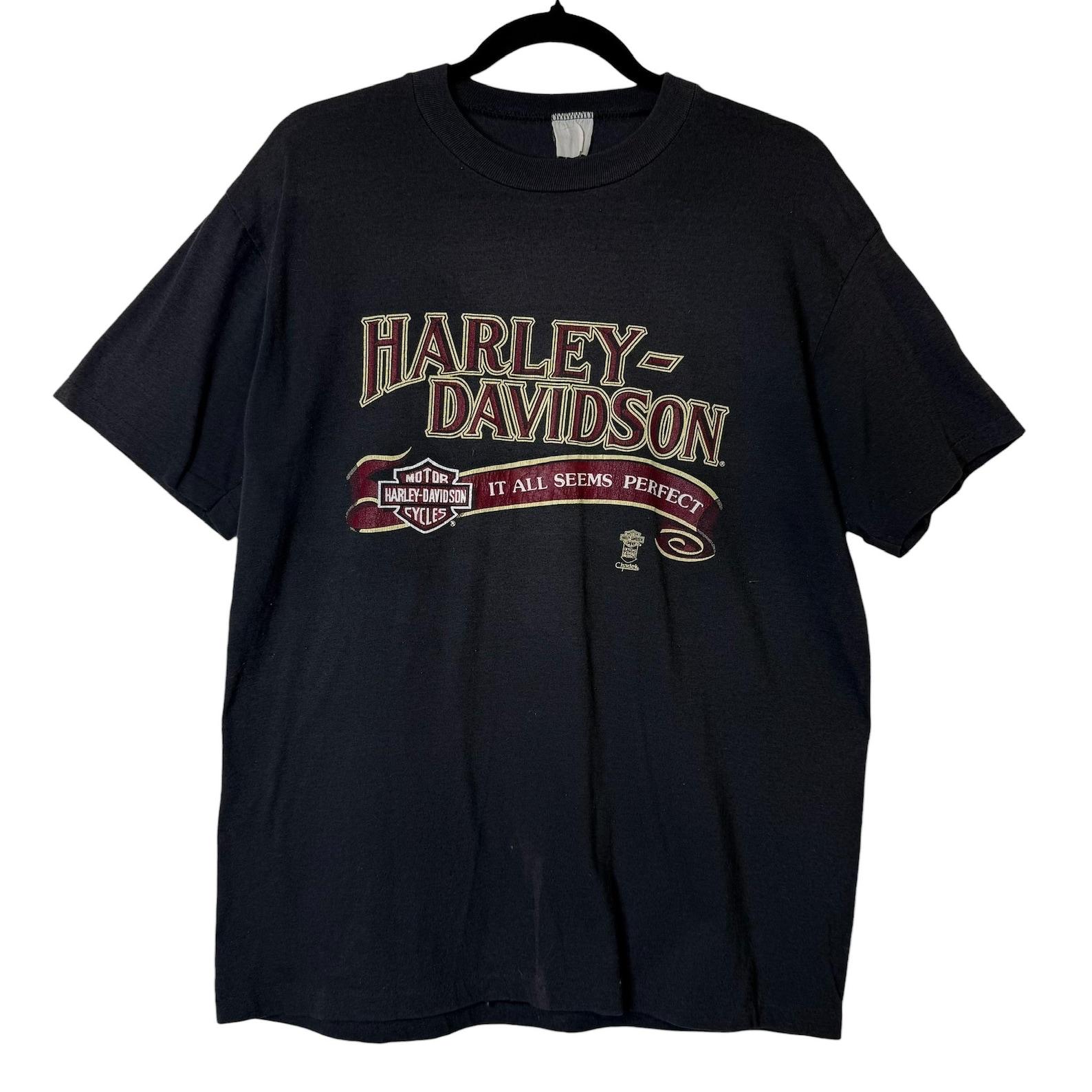 90 s Harley Davidson Saskatoon Saskatchewan T shirt (B1412) XL