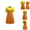 Squid Game Holzpuppe Cosplay Kleid Bequem Und Atmungsaktiv Rotes Grünes Licht
