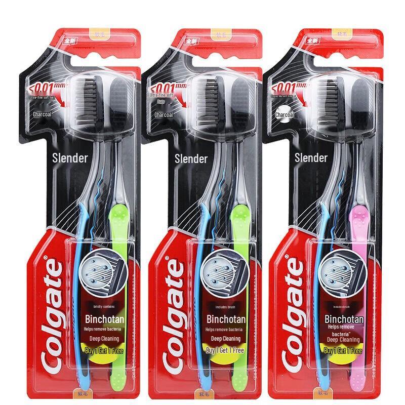 Colgate Slim Soft Charcoal Toothbrush (10-Pack)