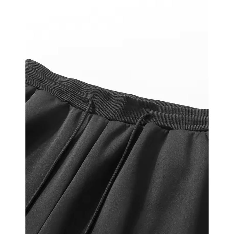 Winter Men Sweat Pants Lamb Fleece Thickened Pants Casual Solid Color Pants Loose Elastic Pants