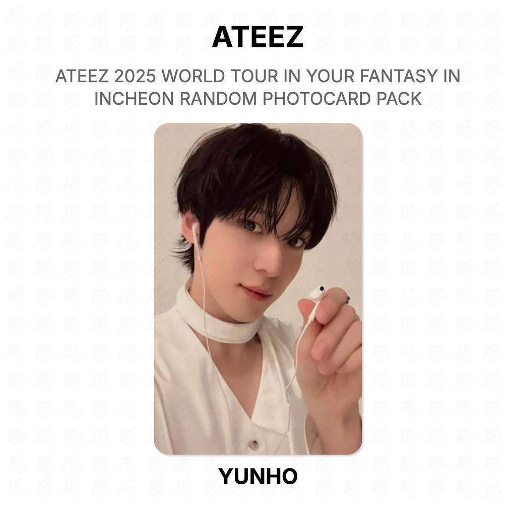 ATEEZ 2025 WORLD TOUR IN YOUR FANTASY IN INCHEON RANDOM PHOTOCARD PACK Official Photocard