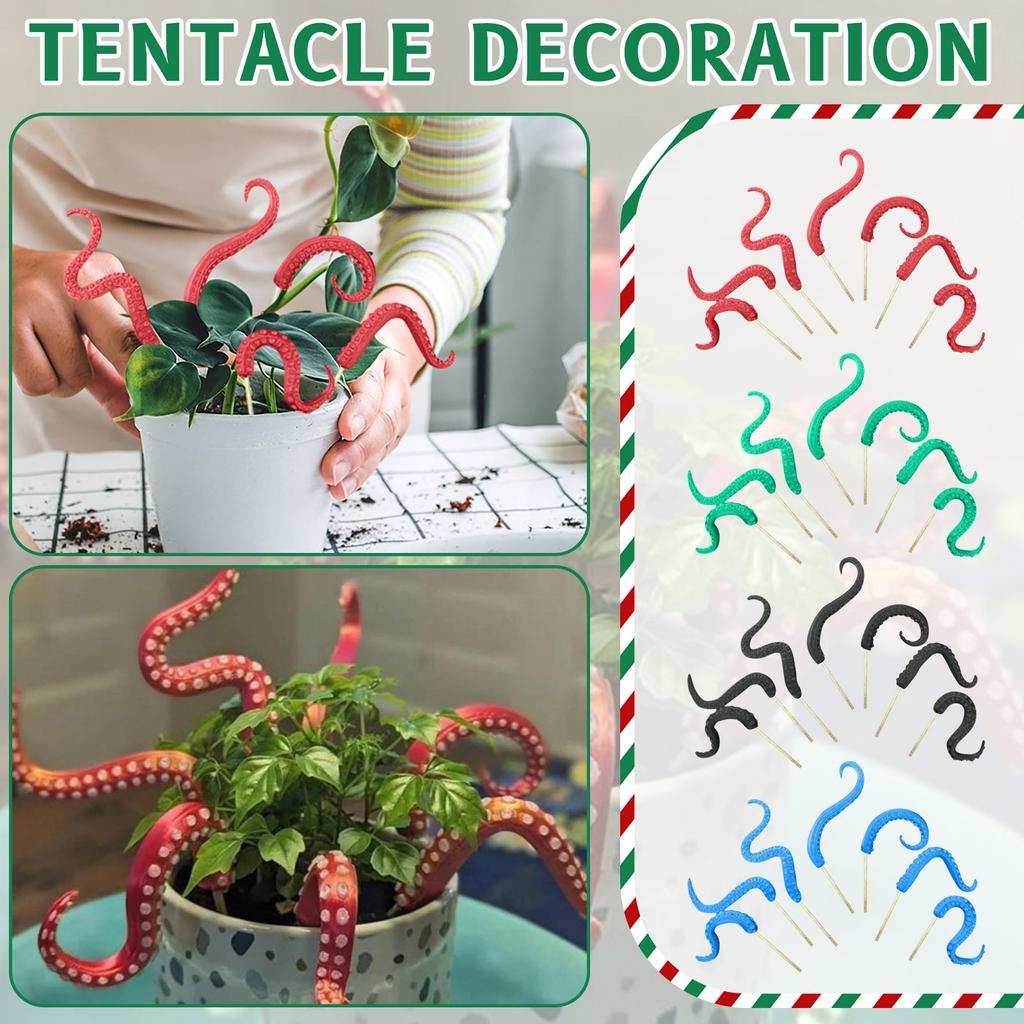 Sea Monstery Octopuss Tentacles 7 Piece Set Spooky Decorative Resin