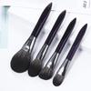 Phantom Purple 13-Piece Face Makeup Brush Set - Long Handle Blending Tools for Eyeshadow & More.