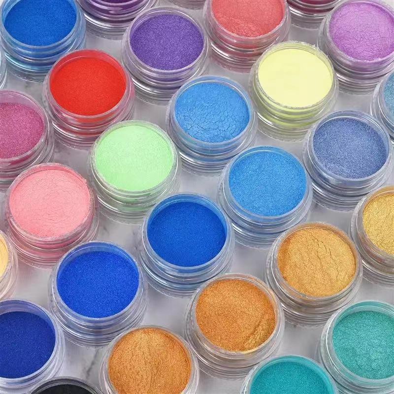 6-Color Pearl Glitter Crystal Slime Mold Kit for DIY Crafting