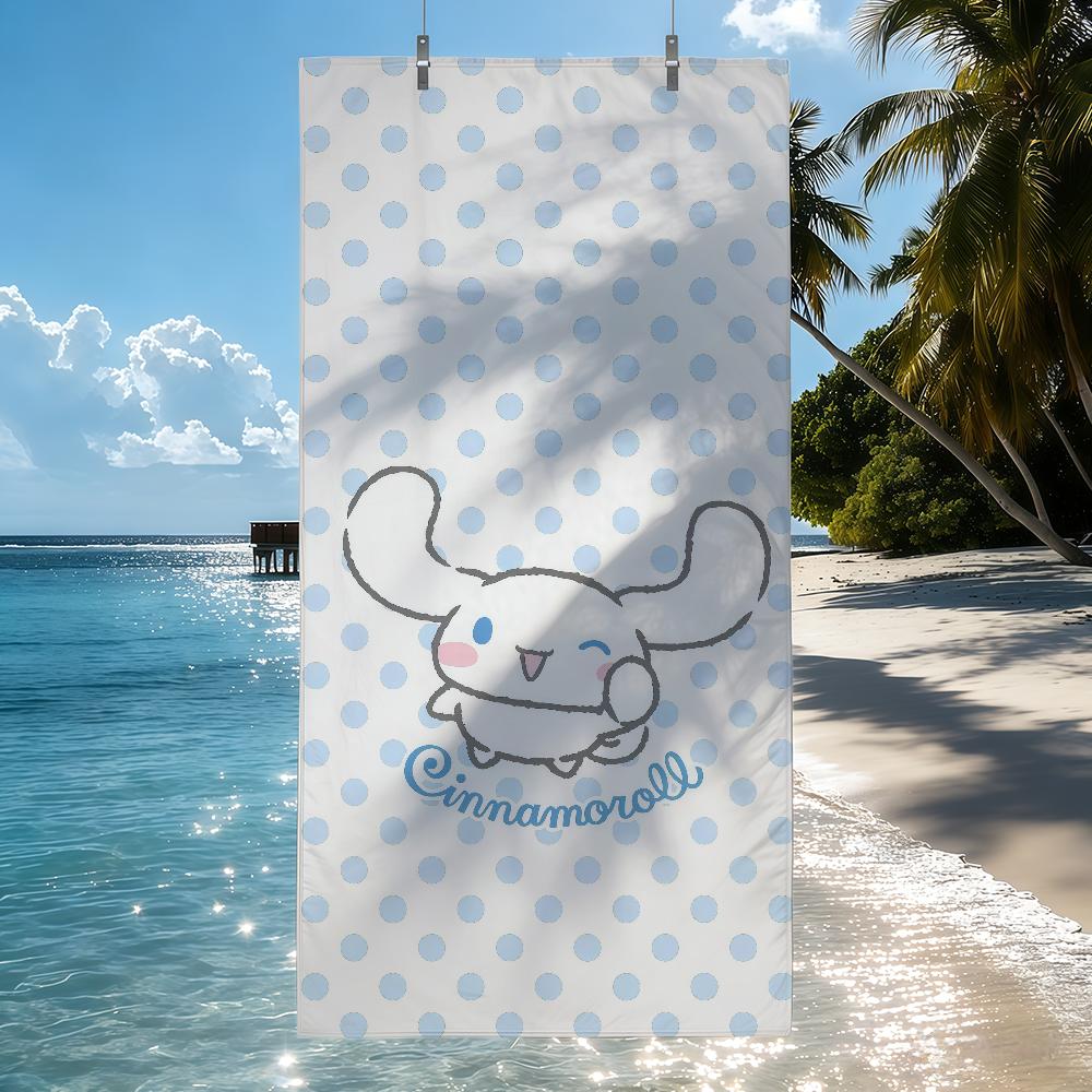 Sa C-Cinnamoroll cute Towel Quick Drying Beach Towels Are Suitable For Swimming Pools Camping Yoga And The Gym