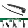 Wiper 13" Rear Wiper Blade & Arm Set Kit For Zotye T600 2016 - 2020 Windshield Windscreen Tailgate Window Car Rain Brush