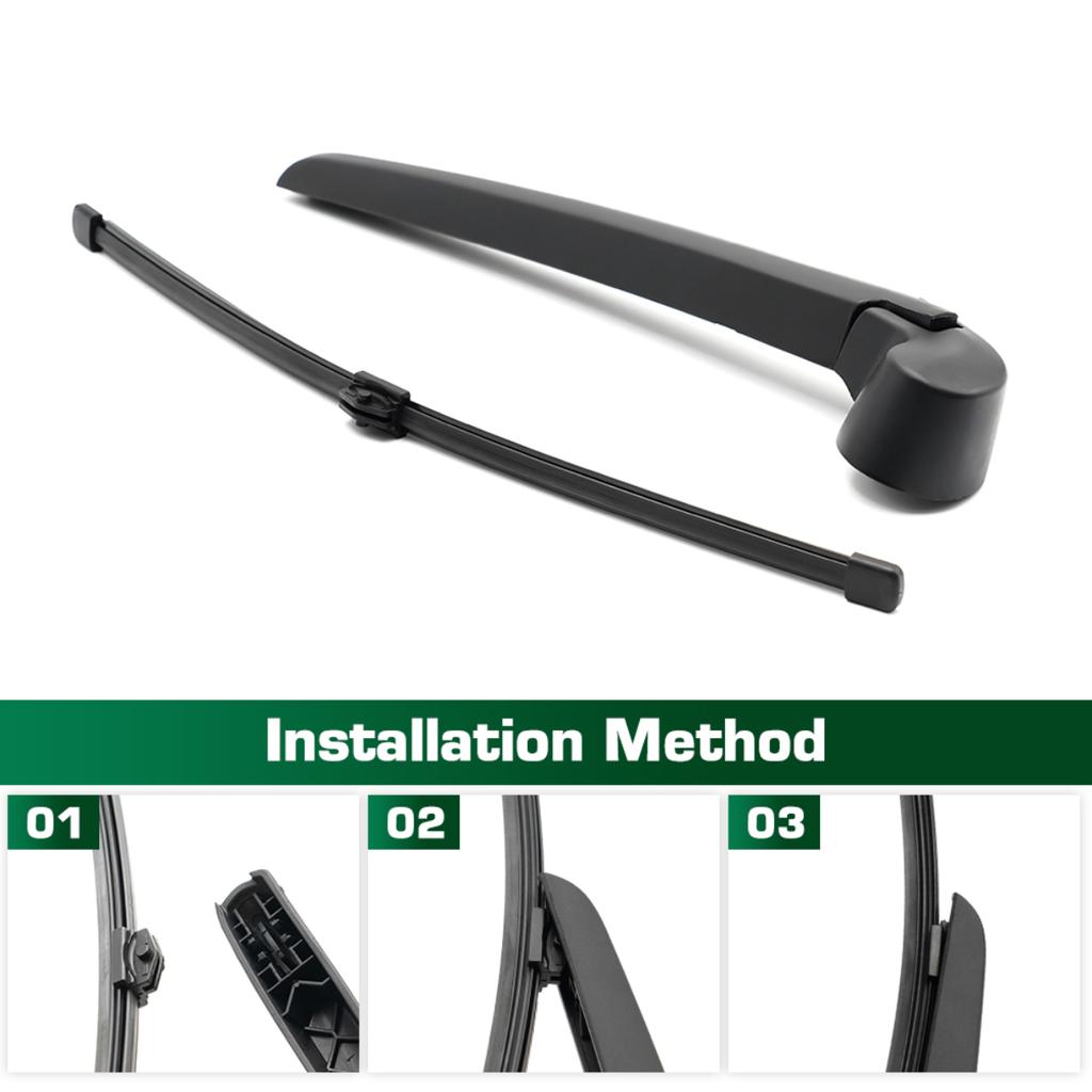 Wiper 13" Rear Wiper Blade & Arm Set Kit For Zotye T600 2016 - 2020 Windshield Windscreen Tailgate Window Car Rain Brush