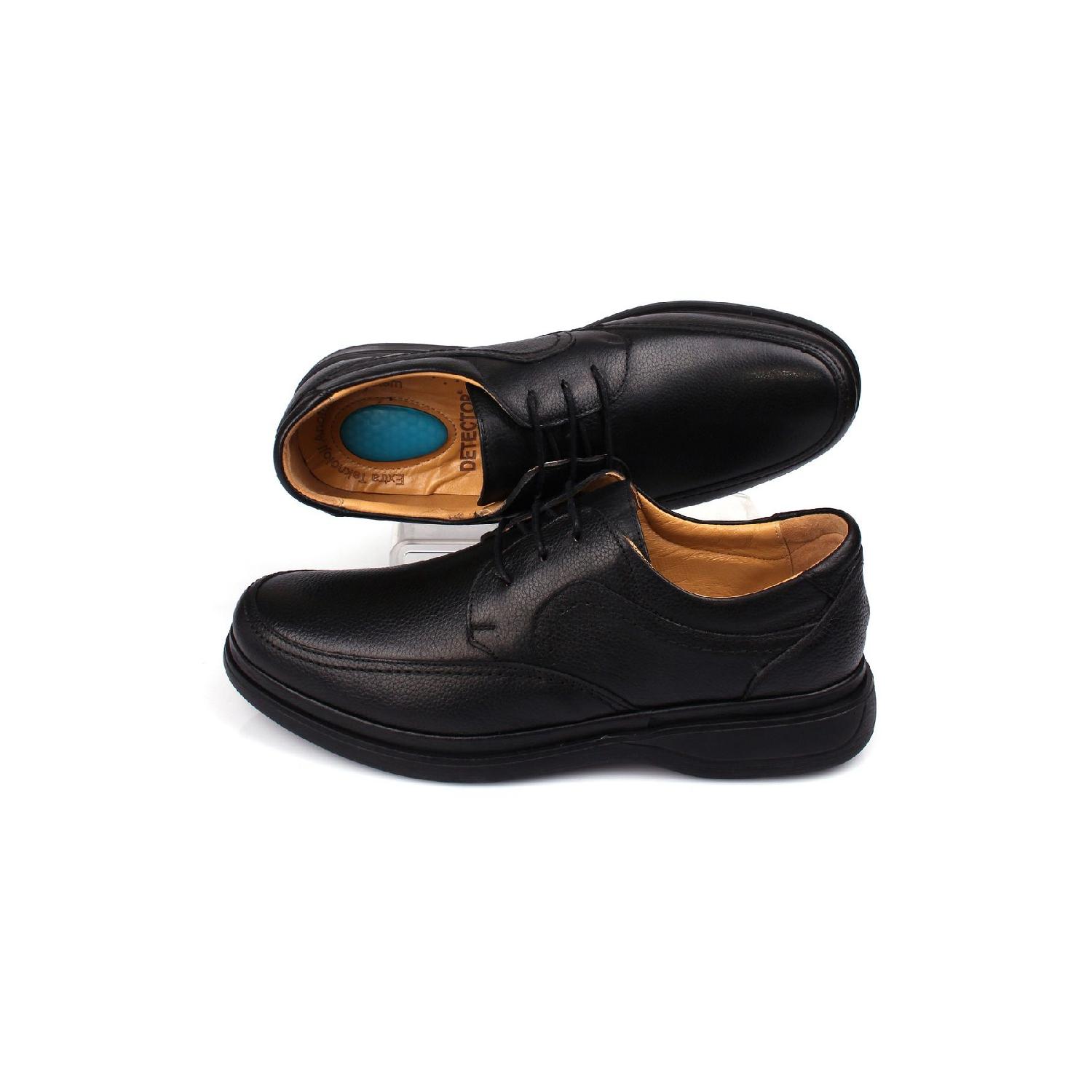 

Inner And Outer Genuine Leather Full Orthopedic Gel Sole Casual Men s Shoes 40 чёрный