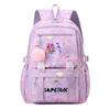 Anime 26 English Letters Printed Backpack Schoolbag for Teenager Student Girl Boy Bookbag Large Capacity Waterproof Travel Bag Gift Mochila
