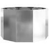 Plant Pot Silver 60 X 60 X 35 Cm Galvanized Steel