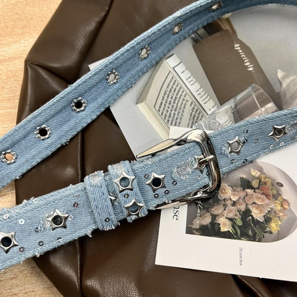 Canvas Waist Strap Punk Denim Style Waist Belts Casual Waistband  Women